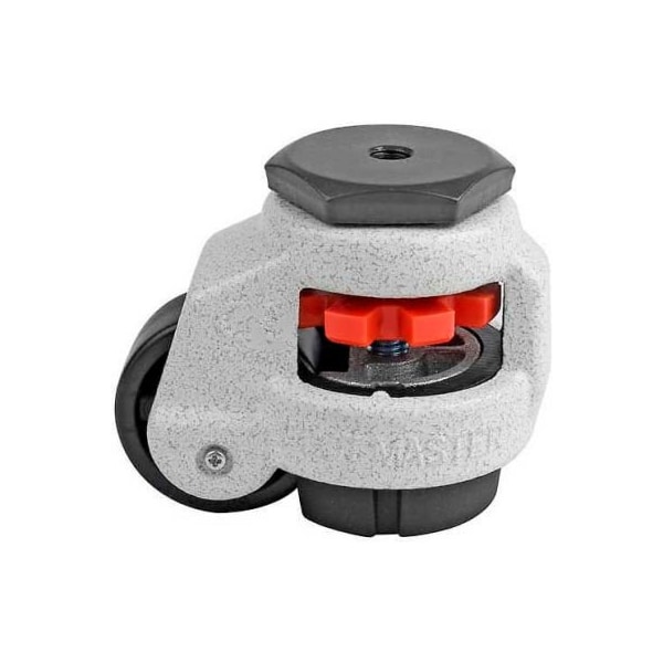 Casters Wheels & Industrial Handling Foot Master Swivel Stem Manual Leveling Caster - 110 Lb. - 42mm Dia. Nylon Wheel GD-40S-3/8 - main